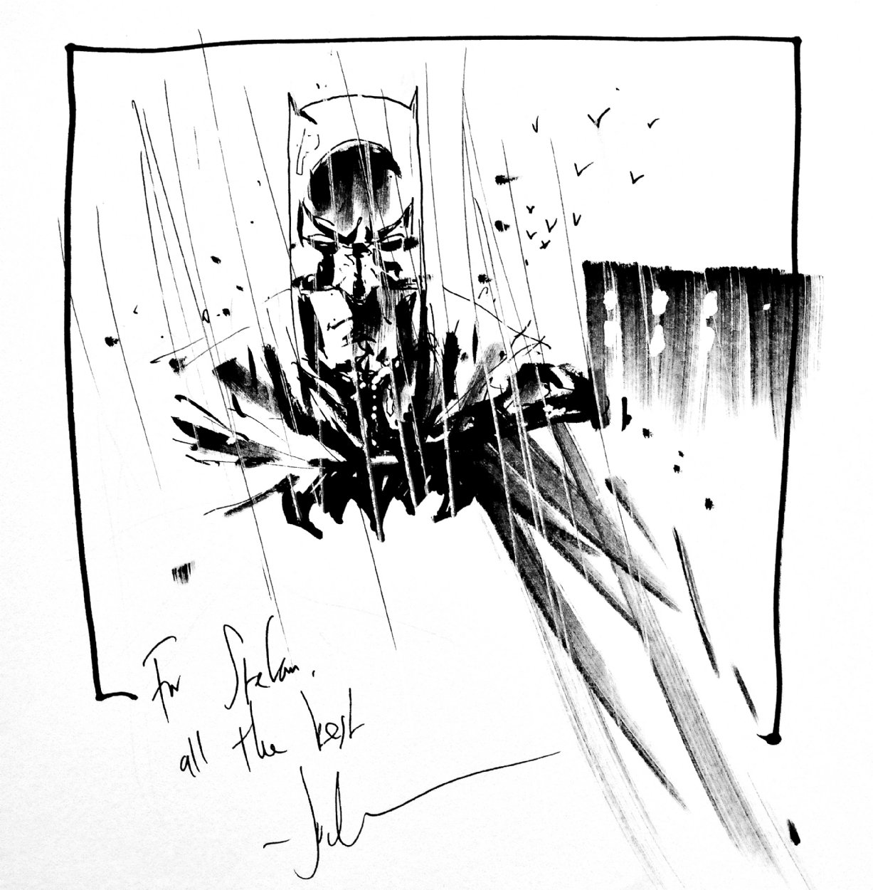 Jock | BATMAN | Convention Sketch, in Stefan B's Character | BATMAN &  BATGIRL Comic Art Gallery Room