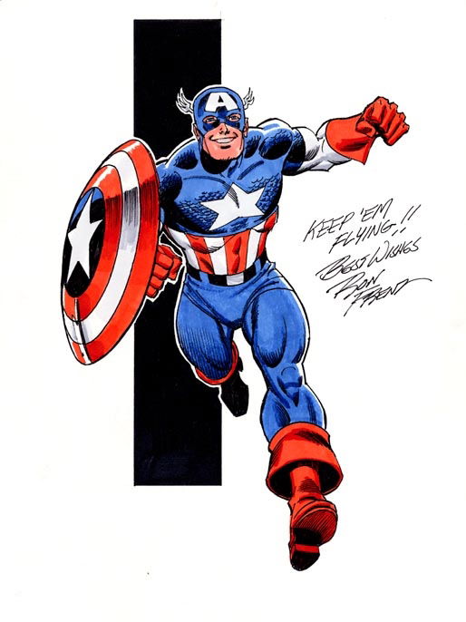 Captain America by Ron Frenz, in Luke Buchanan's Luke's Commissions ...