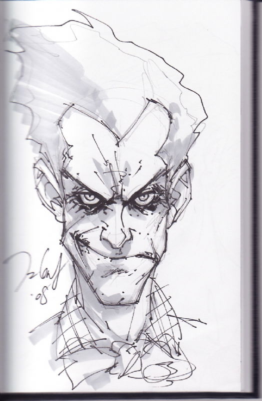 Talent Caldwell, in Edward Chauvin's Joker Art Book Comic Art Gallery Room