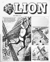 Ted Kearnon Lion cover Comic Art