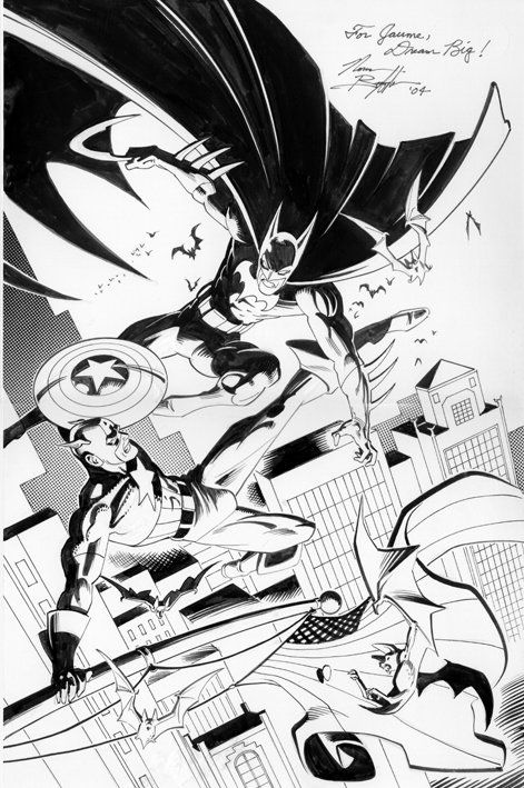 Norm Breyfogle Batman vs Captain America, in JAUME VAQUER MESTRE's