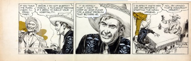 Salinas Cisco Kid 1951 Comic Art