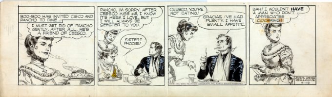 Salinas Cisco Kid 1952 Comic Art