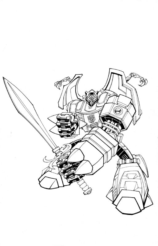 Transformers Grimlock, in Nick Nix's !My Art Comic Art Gallery Room