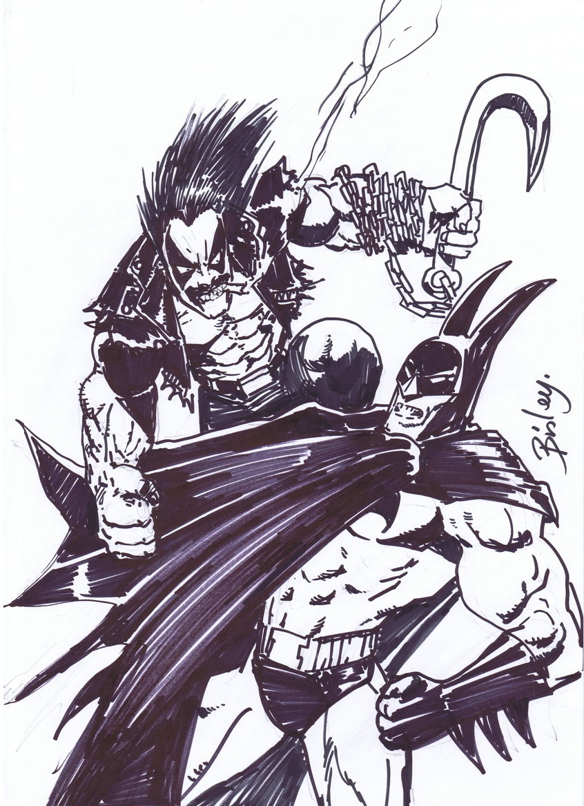 Batman vs. Lobo by Simon Bisley!, in Malvin V's The Batman vs ... Theme  Comic Art Gallery Room