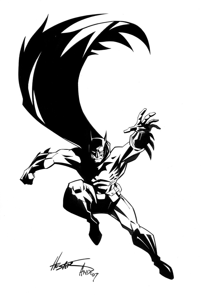 Hester and Parks Batman  Comic Art