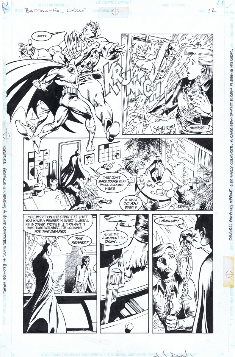 Batman: Full Circle page 32 by Alan Davis and Mark Farmer, in Malvin V's  The Batman - Published Interior Pages Comic Art Gallery Room