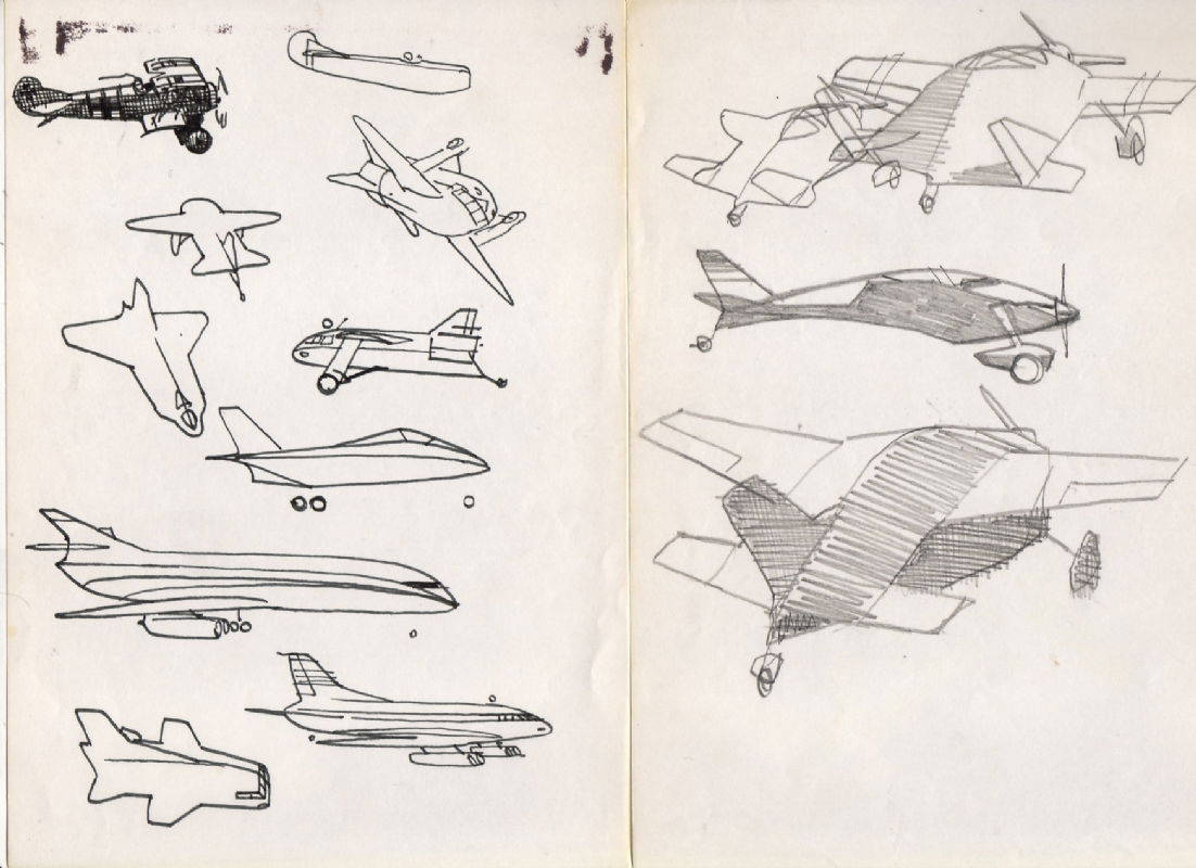 Alex Toth - Aircraft Sketches, in Alan Barnard's War Comic Art Comic ...