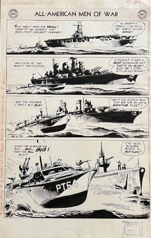 Joe Kubert - All American Men of War #49, p. 1, in Alan Barnard's Joe ...