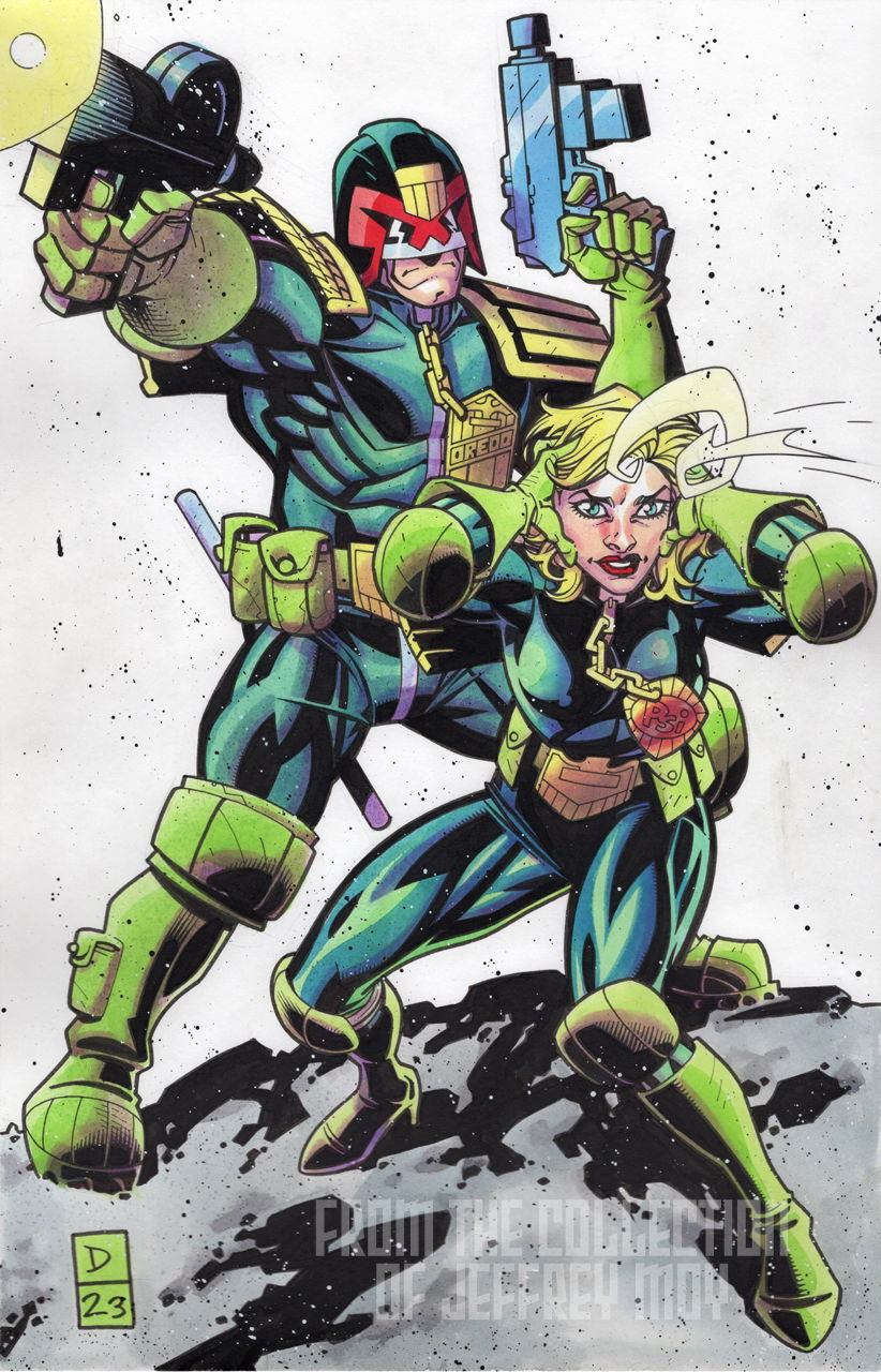 Donovan Judge Anderson and Dredd, in Jeffrey Moy's Artboymoy's Judge ...