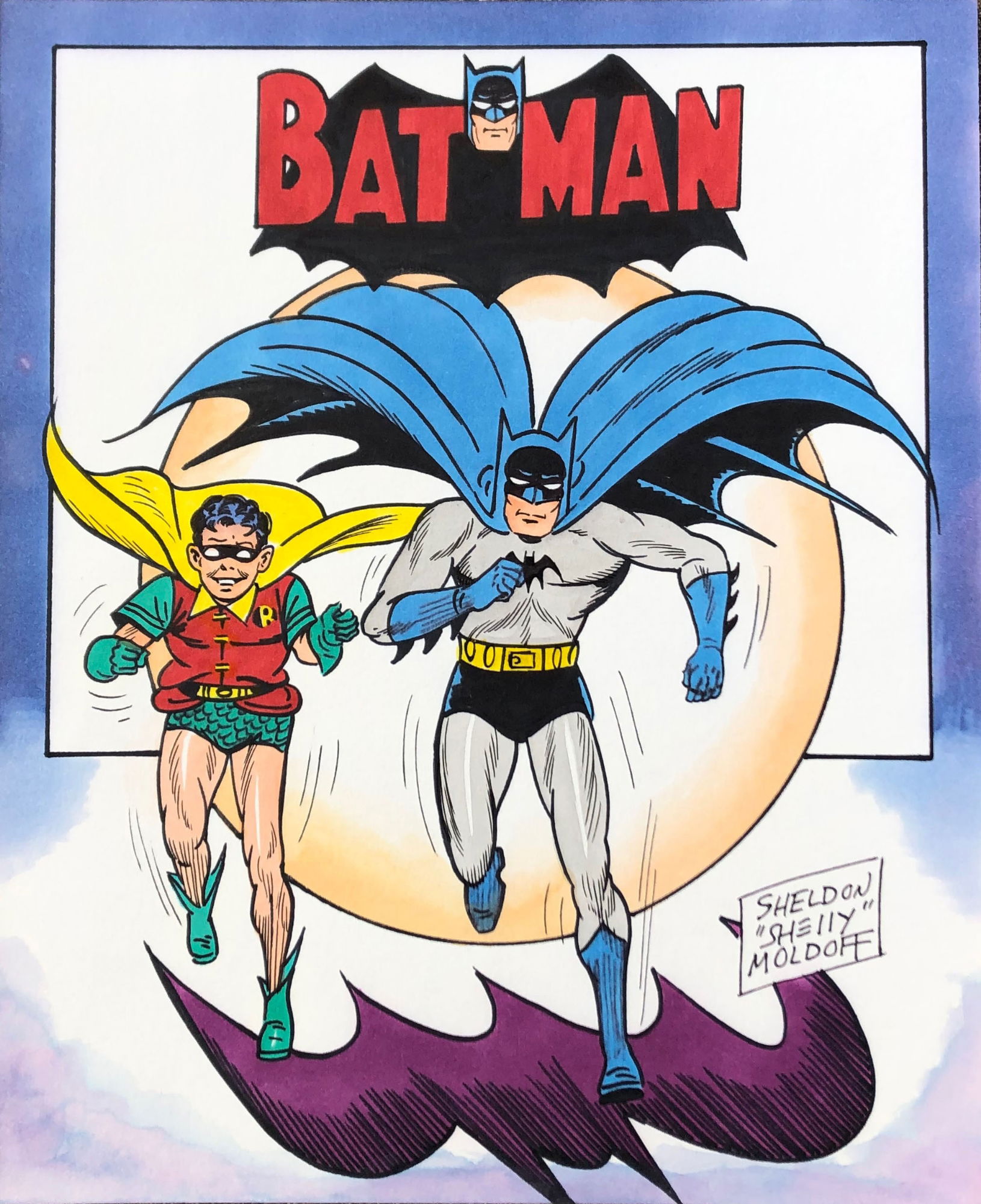 batman and robin comic art