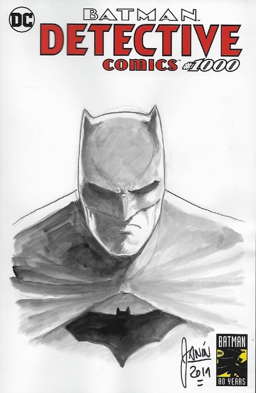 Mikel Janin Batman #1000 sketch cover, in Lee P's Batman sketches Comic Art  Gallery Room
