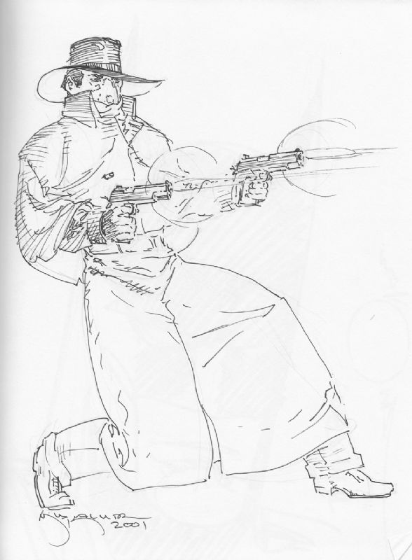 Michael Kaluta full figure Shadow sketch, in Lee P's Sketchbook Comic ...