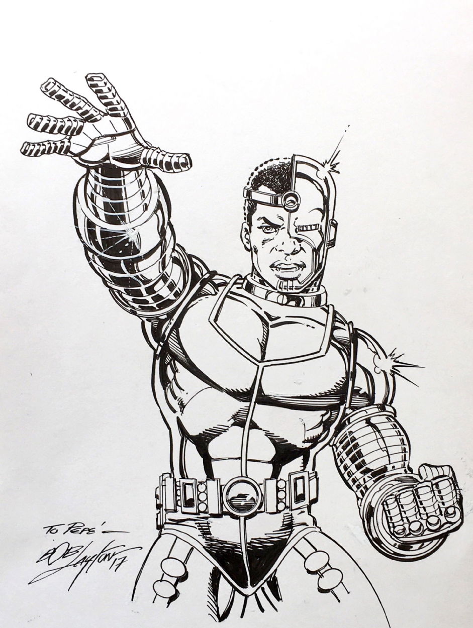 Cyborg by Bob Layton, in Pepe Caldelas's New Teen Titans Sketches and ...