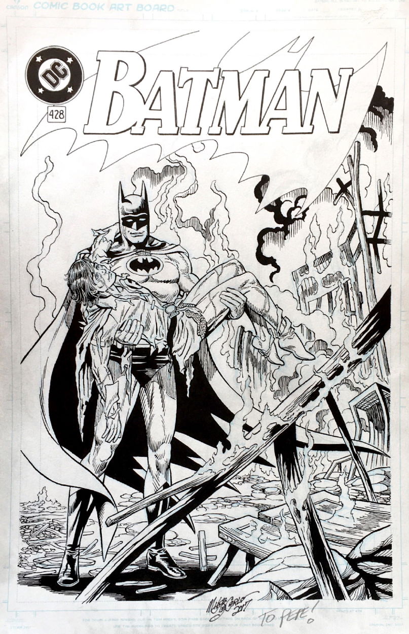 Batman #428 Cover version by Mike DeCarlo (Robin Alive), in Pepe Caldelas's  Covers recreations as they should have been made. (With something  different) Comic Art Gallery Room
