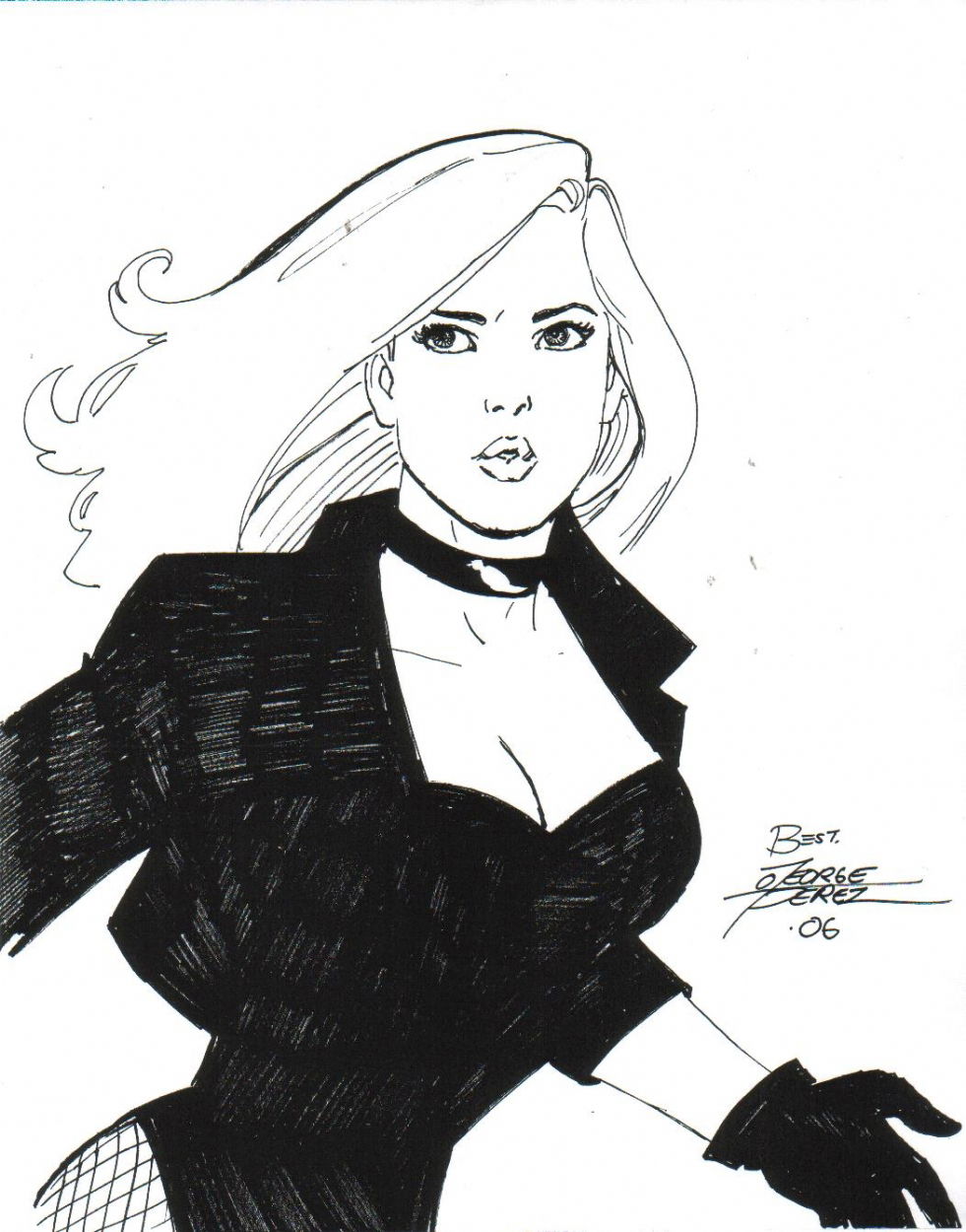 Black Canary by George Perez , in Kevin Boyd's Black Canary sketches ...