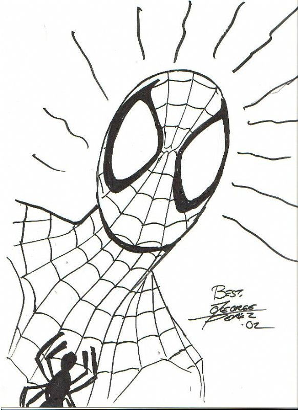 Spider-Man by George Perez, in Kevin Boyd's Spider-Man sketches ...