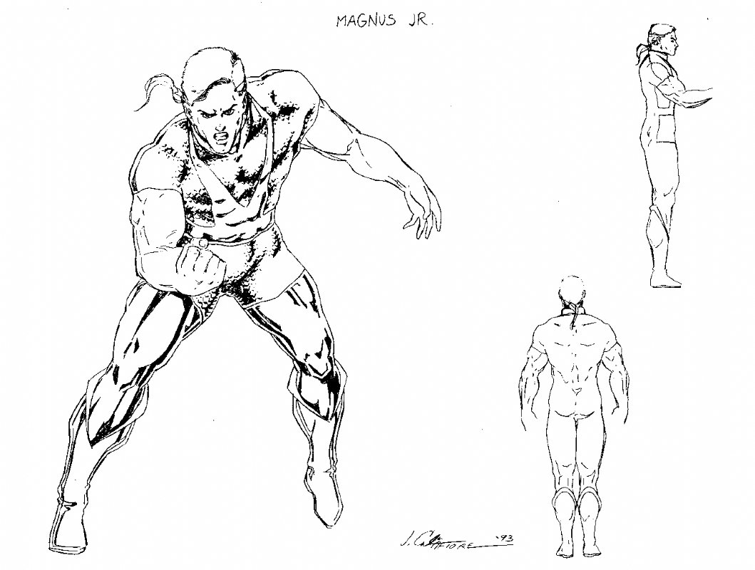 Magnus Junior, in Magnus Ramström's Valiant Pencil Art Comic Art ...