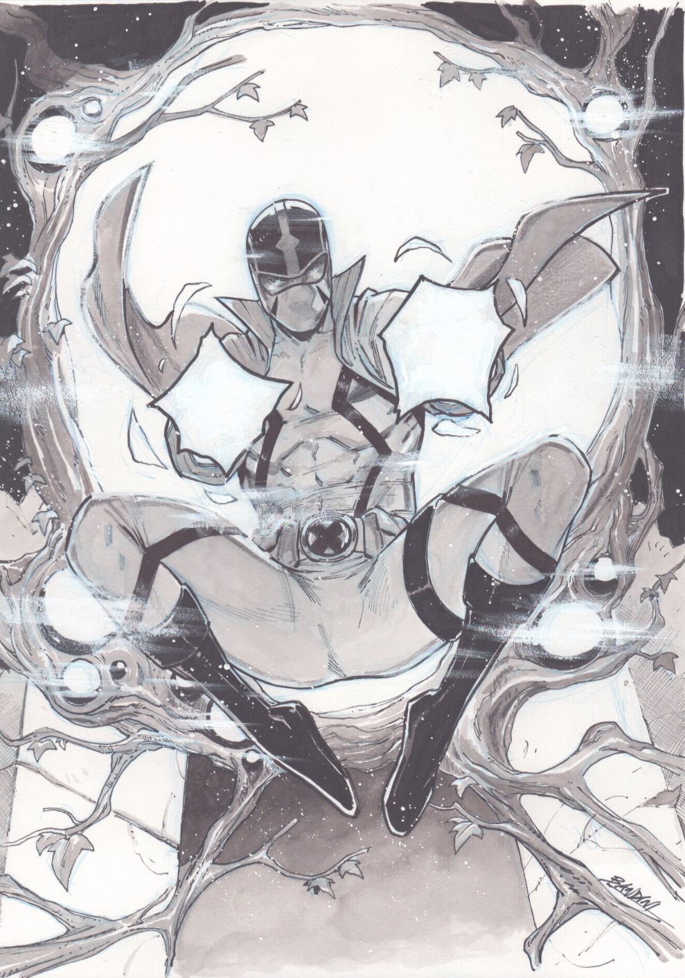 Fantomex Commission by Michele Bandini in Jason Wood s