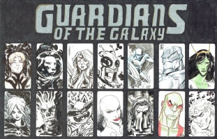 Guardians of the Galaxy Jam Piece Comic Art