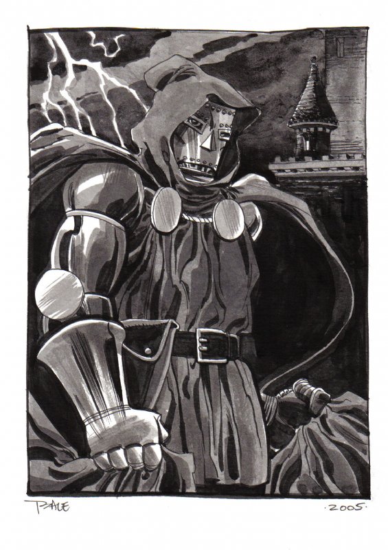 Dr. Doom by Tim Sale SDCC 2005 Comic Art