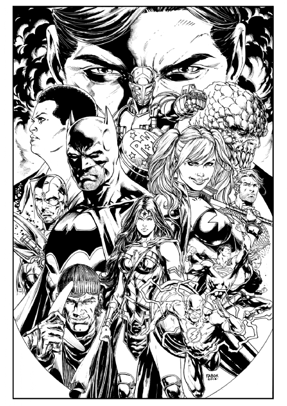 Justice League Vs Suicide Squad 1 Cover By Jason Fabok In Jason Faboks Justice League Vs 8111