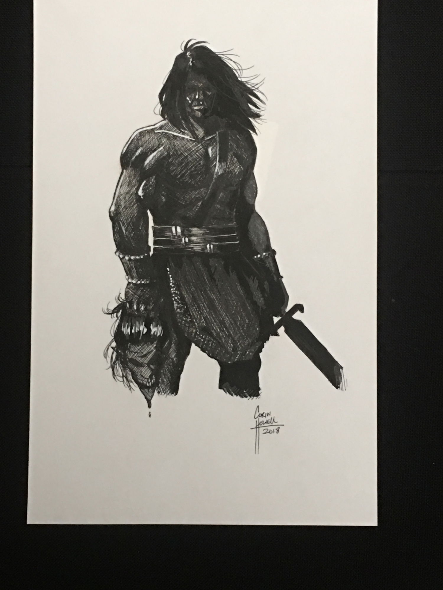 Conan Sketch, in sean wallace's 2018 NYCC Charity Auction Comic Art ...