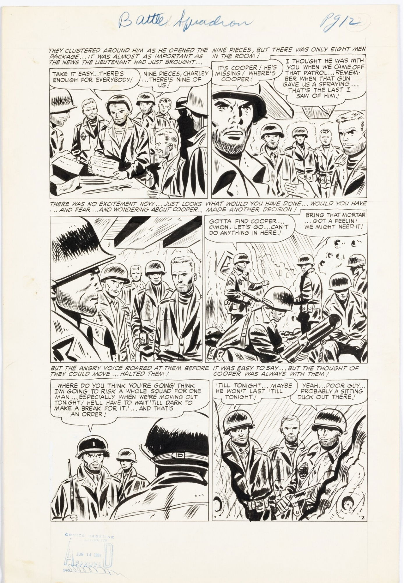 Battle Squadron Unpublished Story pg 12, in sean wallace's Complete 6 ...