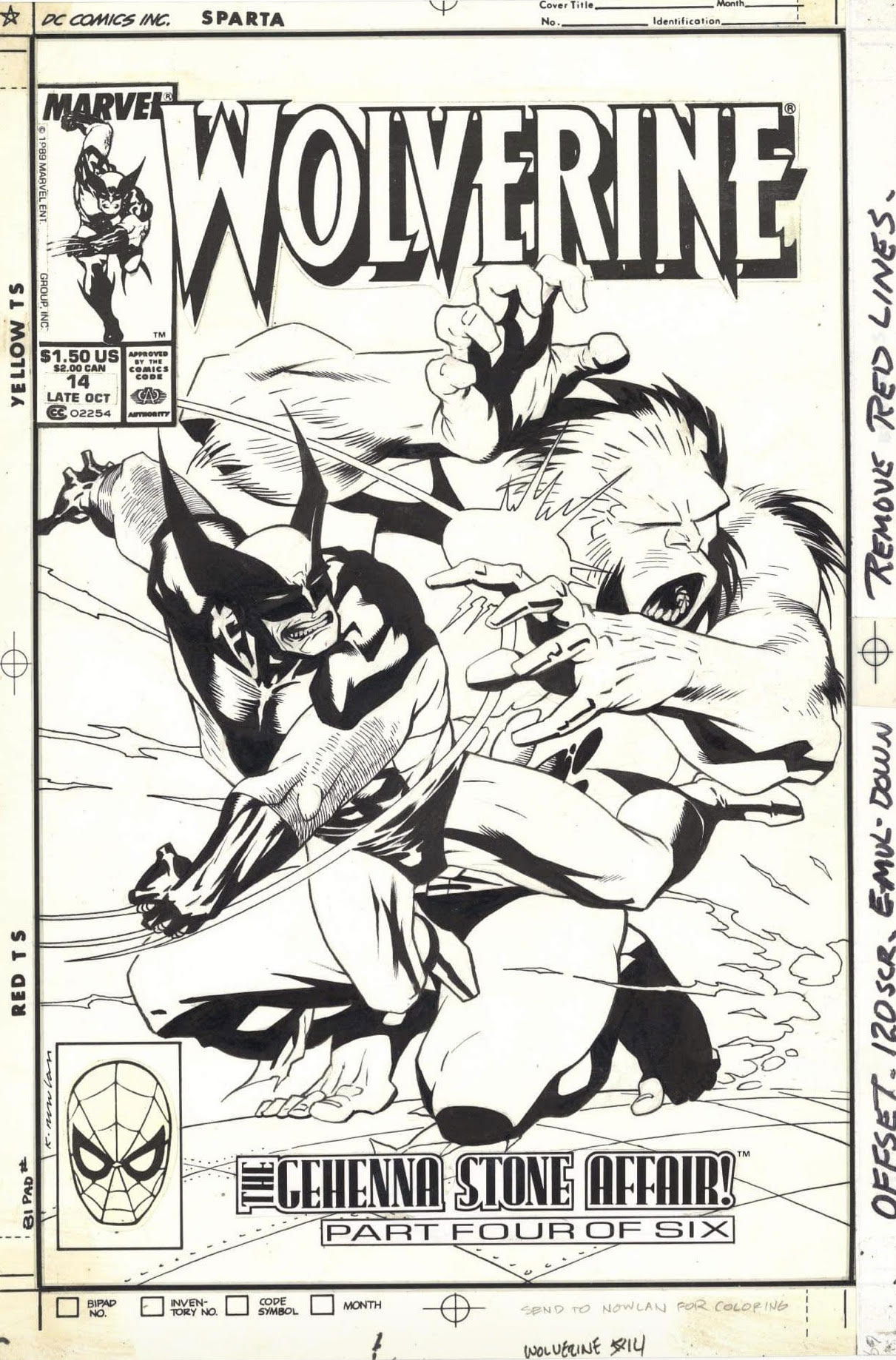 Wolverine #14 (1989) cover by Kevin Nowlan , in Karim Elrafei 's MARVEL ...