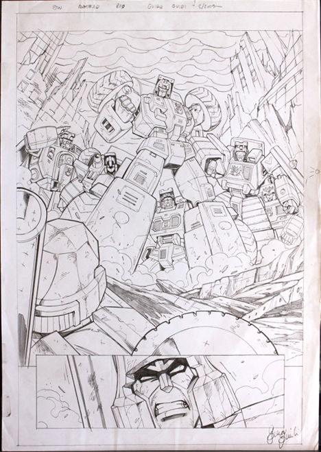 Transformers - All Hail Megatron #10 p.10 - Constructicons splash, in ...