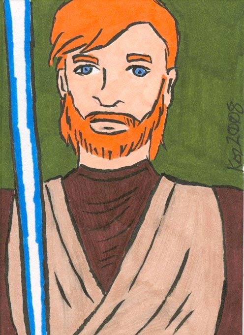 Obi Wan Kenobi In Kor Watkins S Aceo Art Cards Comic Art Gallery Room