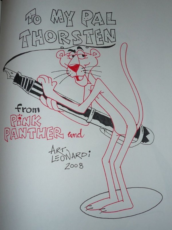 My drawing of the Pink Panther