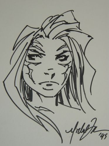 Michael Turner - Witchblade, in Thorsten Brümmel's Sketches on Paper ...