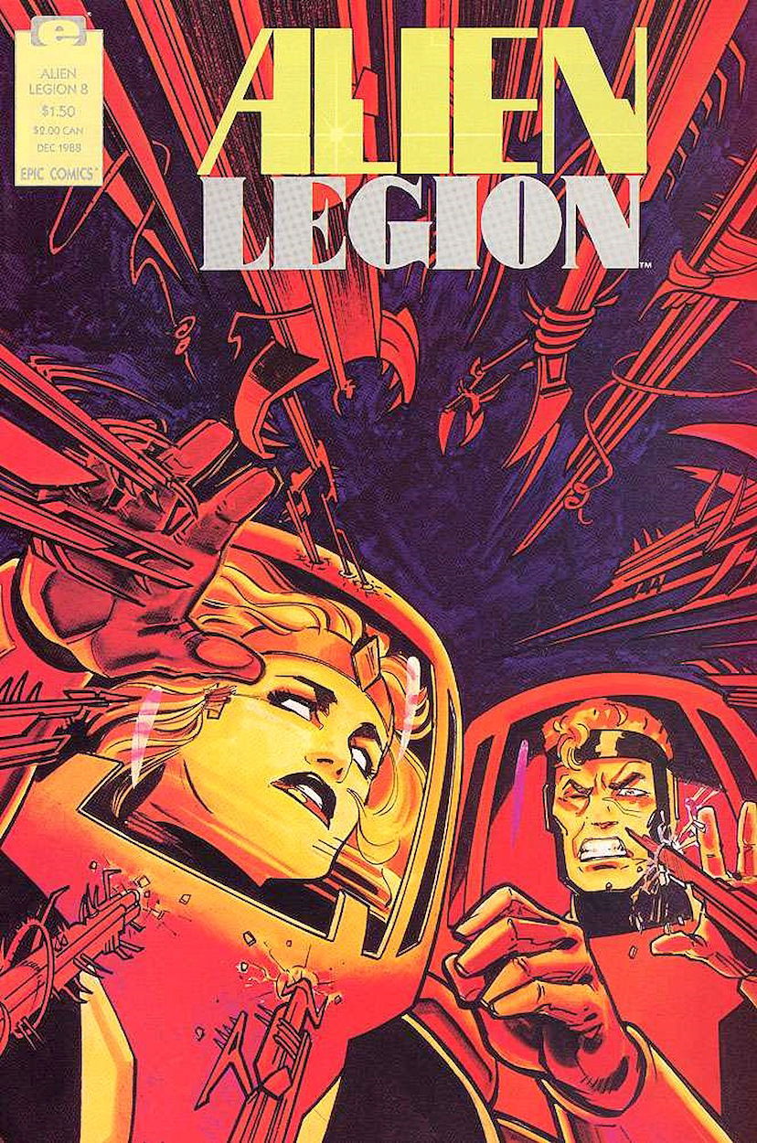 Alien Legion #8 - Cover - Deadly Spikes! by Stroman & Cirocco, in ...