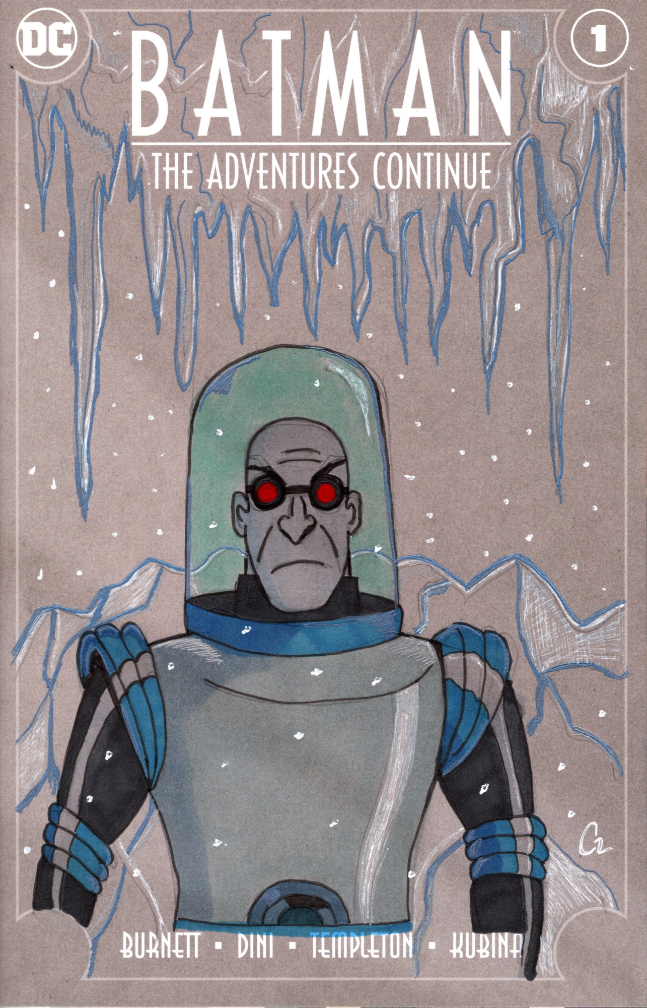 Batman: The Adventures Continue #1 - Mr Freeze Sketch Cover by Chris  Cregeen, in Michael Ragosta's Sketch Covers & Remarked Items Comic Art  Gallery Room