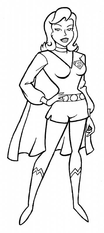 70s Supergirl, in DOCTOR CYCLOPS's Supergirls Coloringbook Comic Art ...