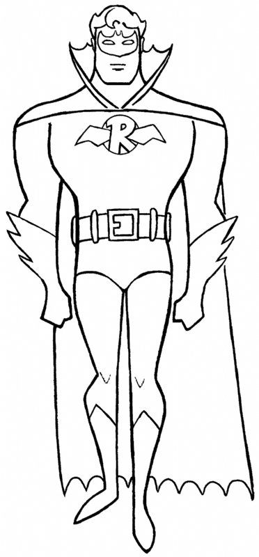 E2 Robin, in DOCTOR CYCLOPS's Superboys Coloringbook Comic Art Gallery Room