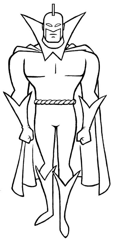 Hangman, in DOCTOR CYCLOPS's Superboys Coloringbook Comic Art Gallery Room