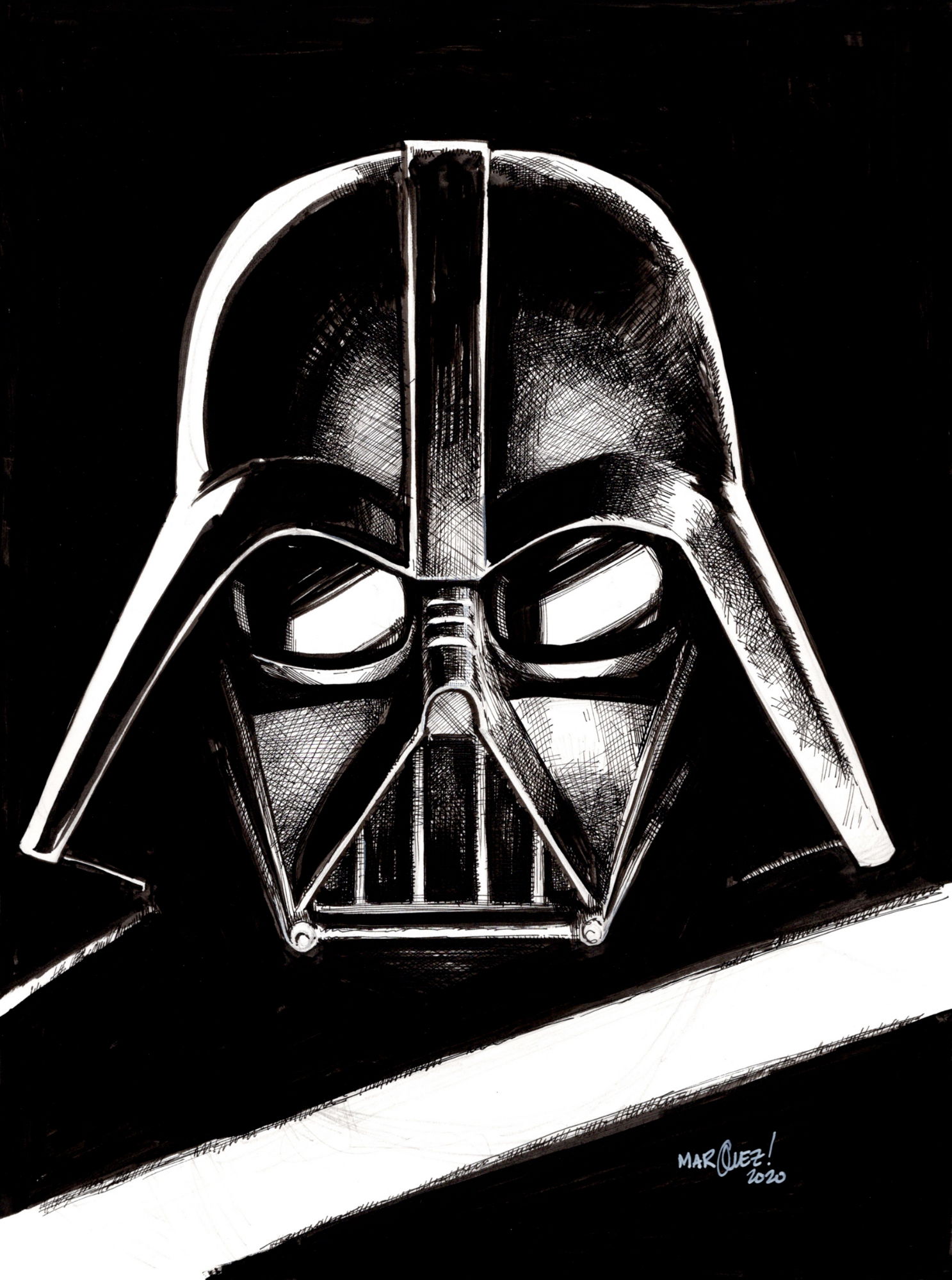 Darth Vader by David Marquez, in Brian Keohan's Star Wars Comic Art ...