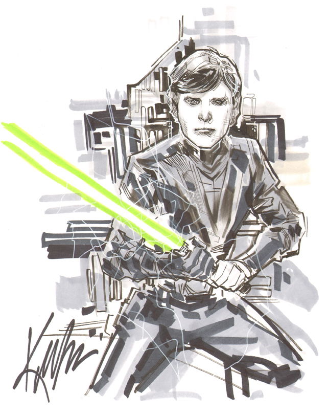 Luke Skywalker By Ken Lashley, In Brian Keohan's Star Wars Comic Art 