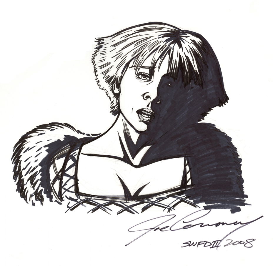 Chiana by Joe Corroney, in Brian Keohan's Farscape Comic Art Gallery Room