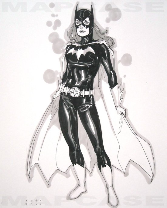Batgirl Pinup - Noto, in Chris Mapcase's Purchased Works Comic Art ...