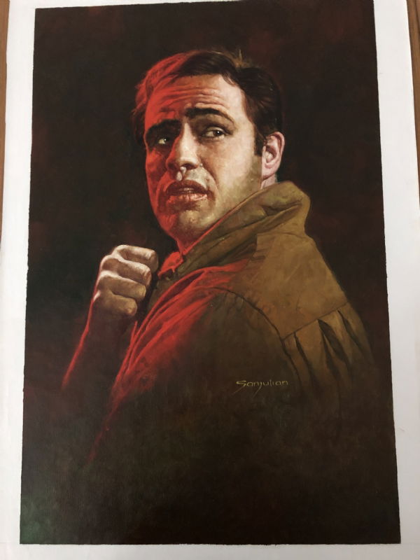 Marlon Brando, in NINO COLLECTION's 007 Comic Art Gallery Room