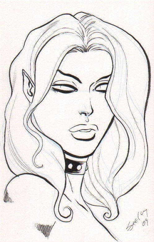 Tigra (Avengers) by Tim Seeley, in K Gearon's Convention Sketches Comic ...