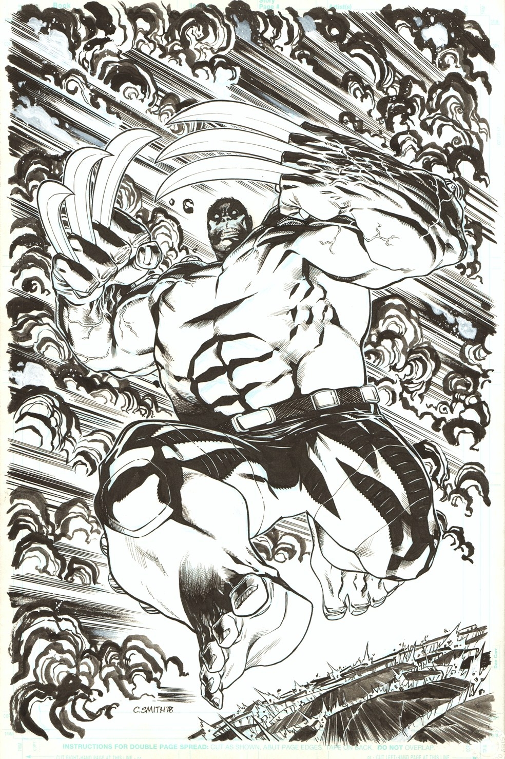 Weapon H #3 variant COVER by Cory Smith (ft Hulk/Wolverine hybrid), in K  Gearon's Published Art MARVEL - 2010 to 2019 Comic Art Gallery Room