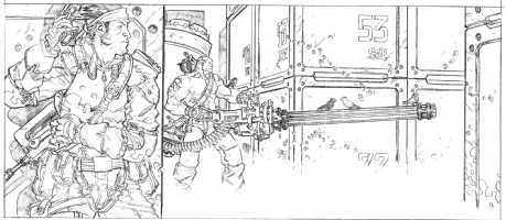 Metal Gear Solid: Snake & Raven Comic Art