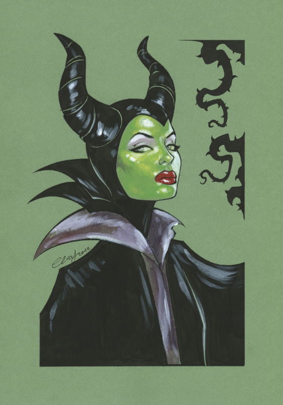 Maleficent In Elias Chatzoudiss Female Comic Heroes Comic Art Gallery