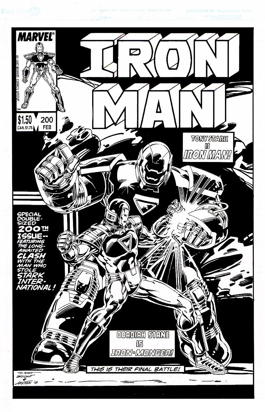 Iron Man #200 Recreation by Mark Bright and Bob Layton, in Bob Layton's ...