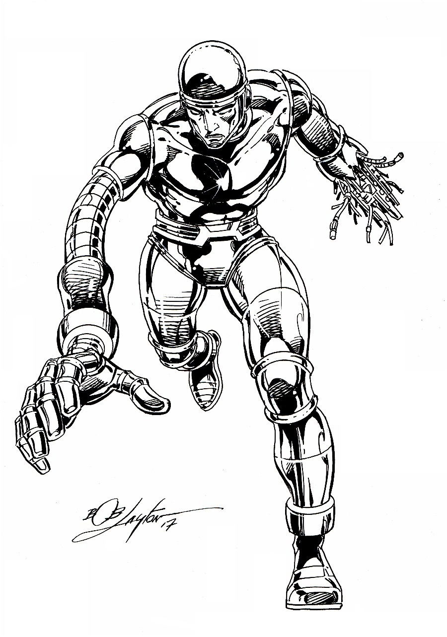 Machine Man 9 x 12 Sketch, in Bob Layton's Bob Layton Commissions Comic ...