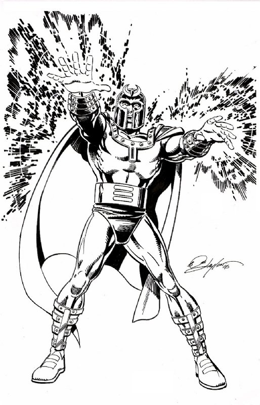 Magneto Single Figure, in Bob Layton's Bob Layton Commissions Comic Art ...